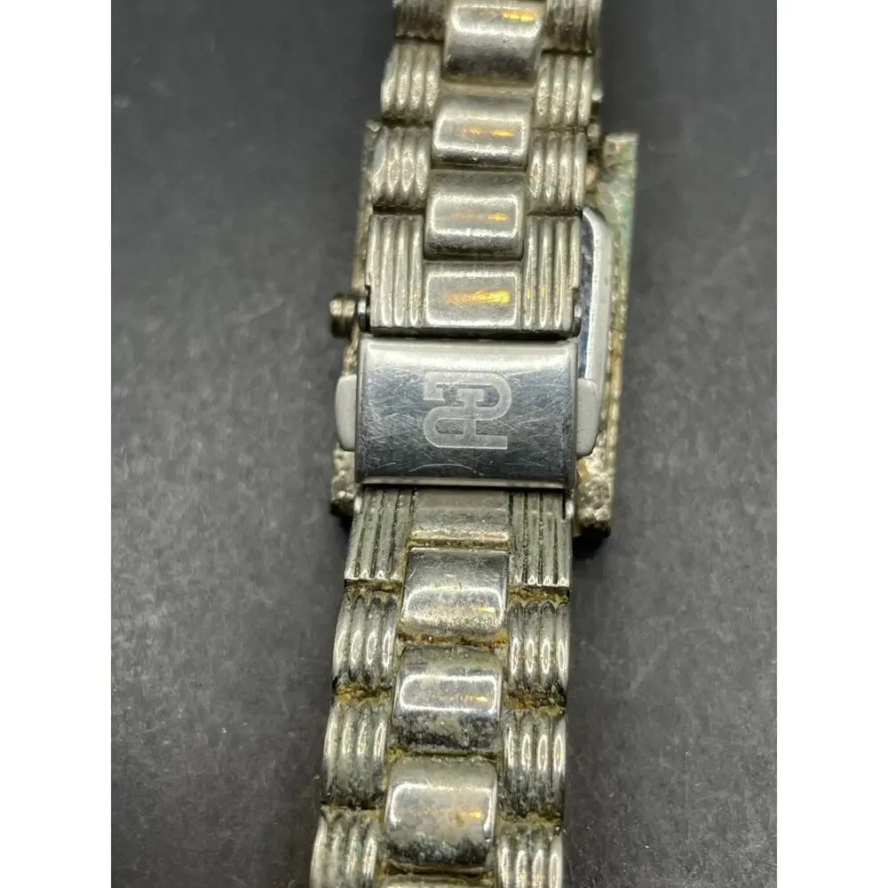 Vintage Rare Paolo Gucci Silver Tone Women's Quartz Watch PG845WS 21mm